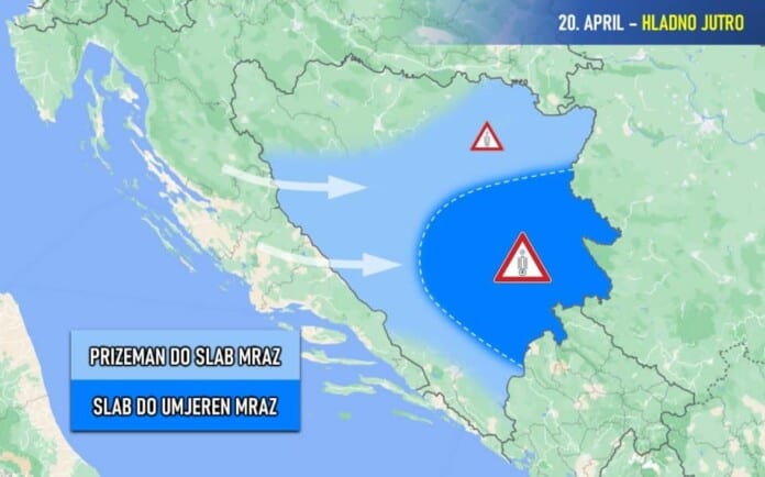 Opasnost od mraza!