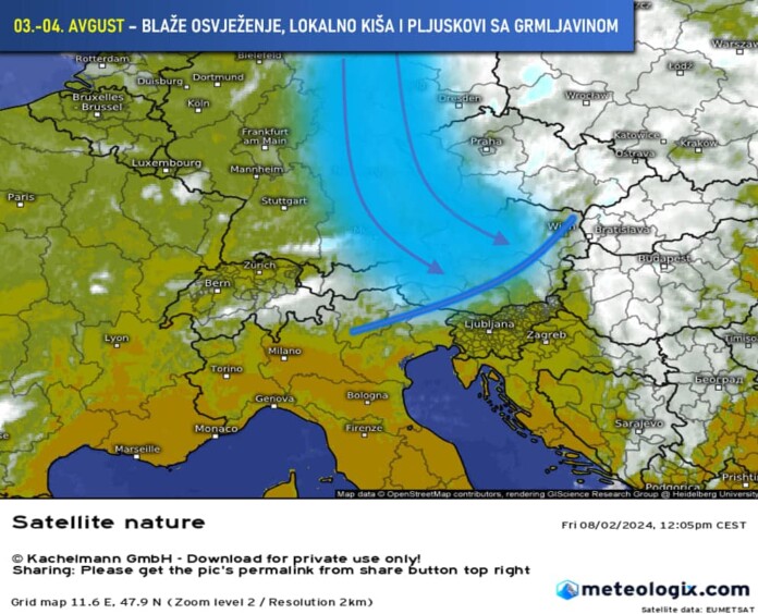 Hladna fronta sa sjevera: Nova promjena vremena u BiH