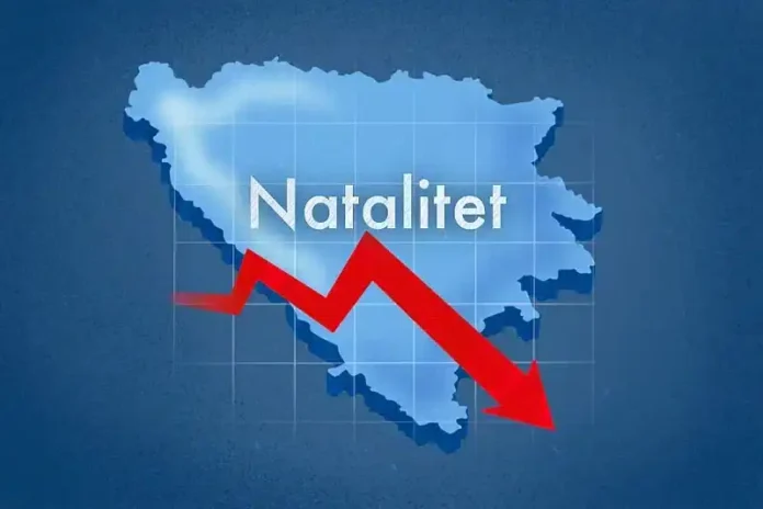 Padala ekonomske krize u BiH, pad nataliteta u zemlji, demografski izazovi, pad broja stanovnika.