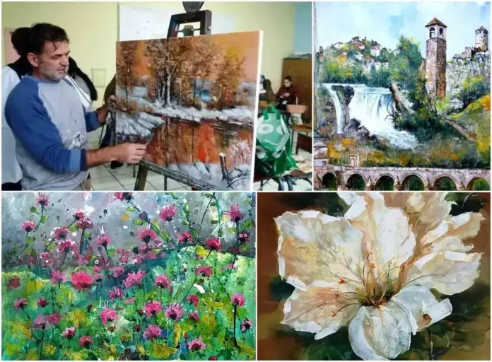 Razgledanje umjetničkog stvaralaštva u studiju na Krušnici.