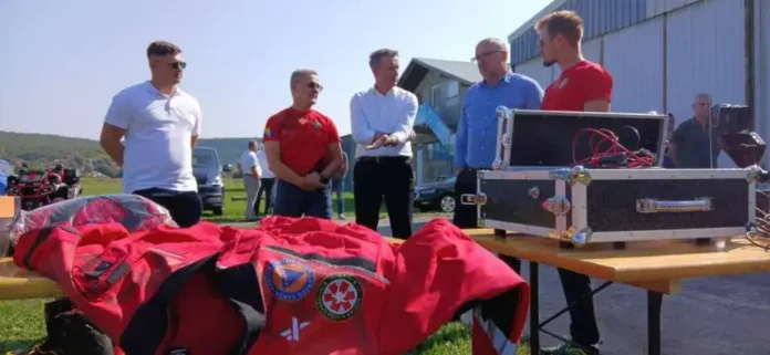 Dinamična scena civilne zaštite na prezentaciji opreme i strategije u Krušnici.
