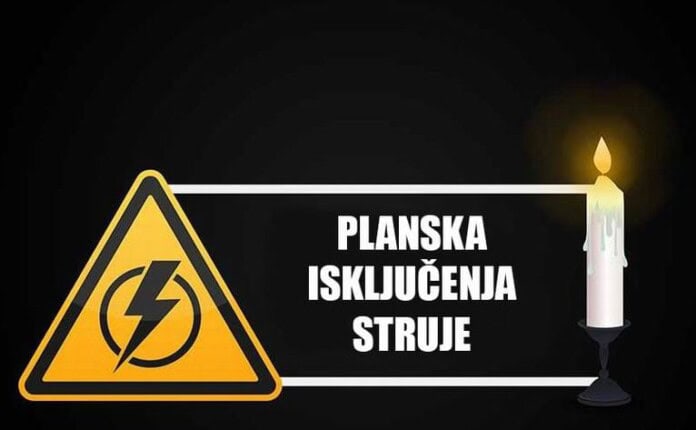 1. Opis upozorenja na isključenje struje tokom radova na električnoj instalaciji.
