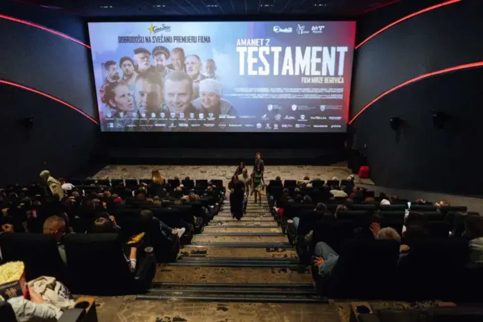 1. Moderni bioskop u Bosni, prikaz filma "Testament Amant 2" u Crnoj Gori.