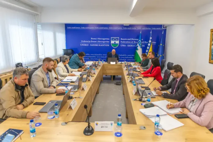 Unistički skup u Kabinetu u Unsko-Sanskom Kantonu Bosnia i Hercegovina.