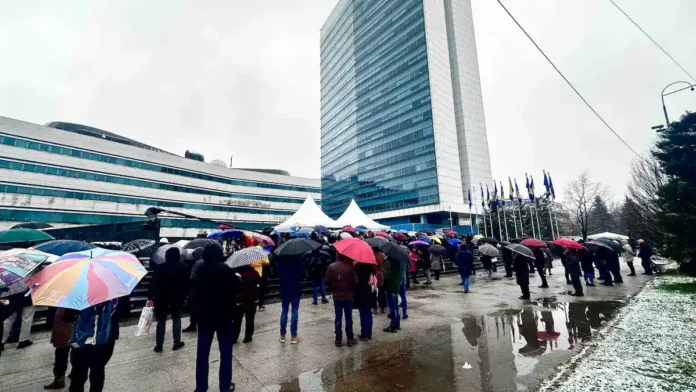 Protest BHRT radnika