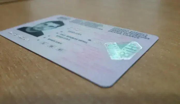 1. Valjana lična karta Krusnica, BiH, za identifikaciju i putovanja.