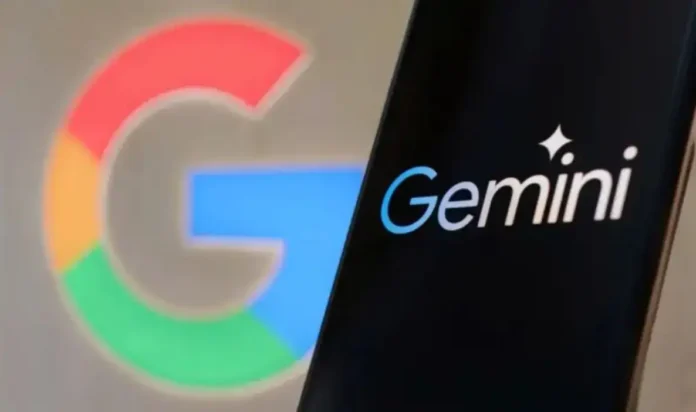 Google logo i Gemini aplikacija na telefonu.