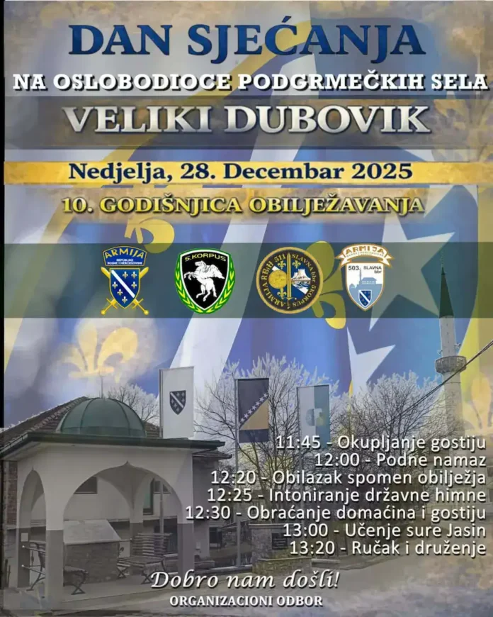 Dan sjećanja na oslobodioce podgrmečkih sela – Veliki Dubovik
