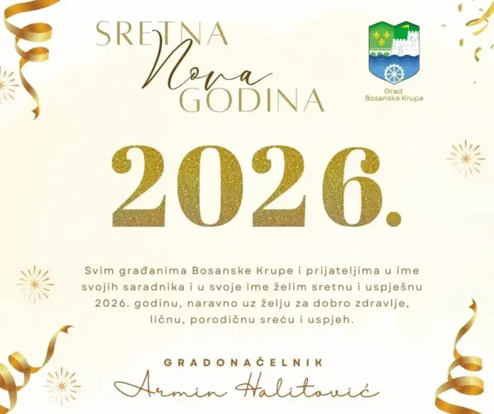 Neka bude godina novih postignuća, ispunjenih želja i zajedničkog napretka naše zajednice.