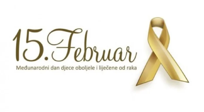 Slika žute trakice za Međunarodni dan djece oboljele od raka u Bosanskoj Krupi.