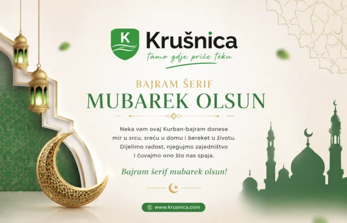 Portal Krušnica.com vam upućuje čestitke za Kurban-bajram. Bajram šerif mubarek olsun svim vjernim čitateljima!