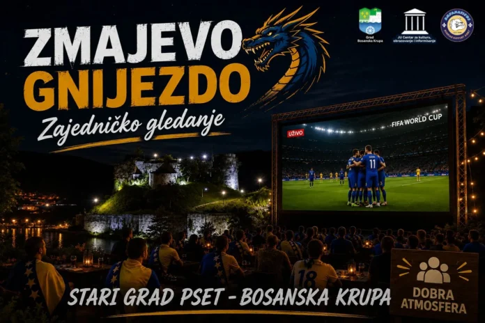 Zmajevo gnijezdo na Starom gradu Psetu: Bosanska Krupa zajedno uz Zmajeve na Svjetskom prvenstvu 2026.