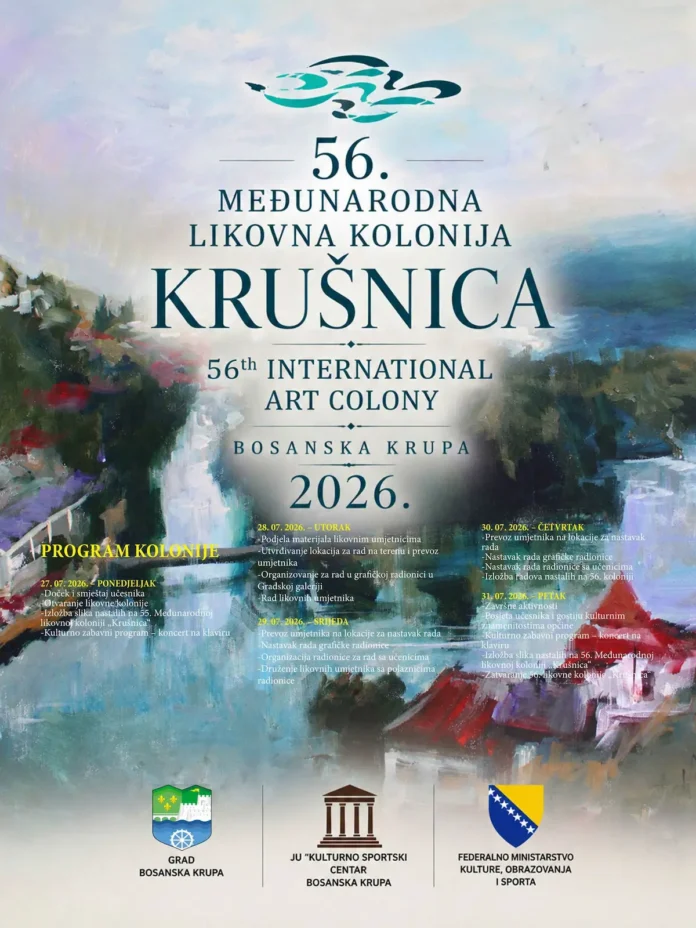 Najava 56. Međunarodne likovne kolonije Krušnica 2026.