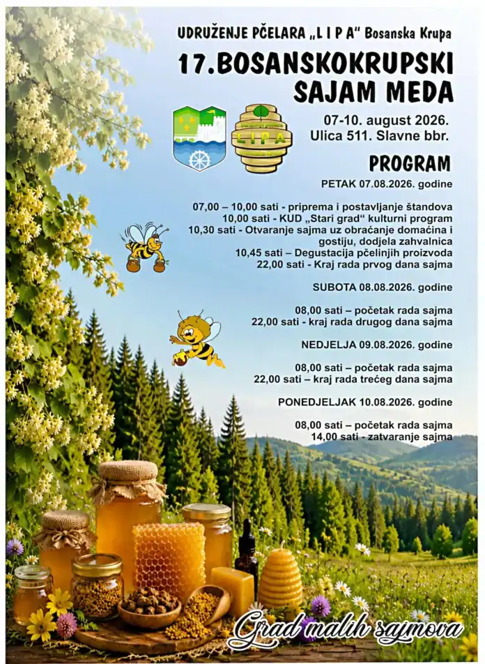 Medni proizvodi i pčelarske aktivnosti na sajmu u Krušnici.