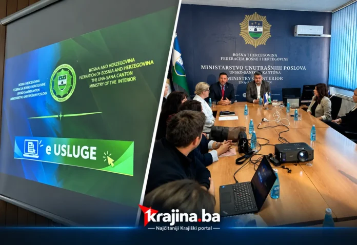 Sastanak u Ministarstvu unutrašnjih poslova USK o digitalizaciji usluga.